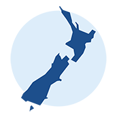 Map of New Zealand